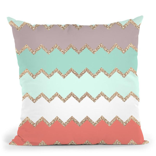 Avalon Coral Throw Pillow By Monika Strigel