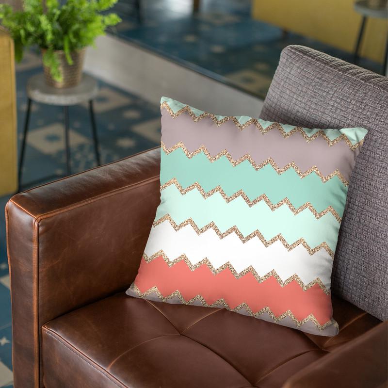 Avalon Coral Throw Pillow By Monika Strigel