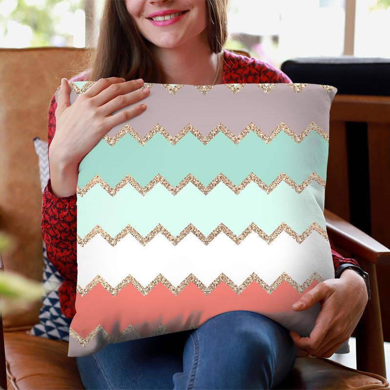 Avalon Coral Throw Pillow By Monika Strigel