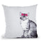 Wintercat Red Bow Throw Pillow By Monika Strigel