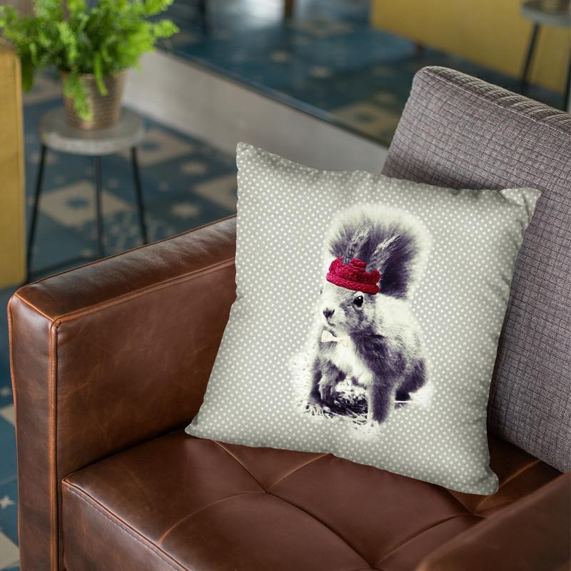 Wintersquirrel Sunlight Throw Pillow By Monika Strigel