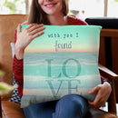 With You I Found Love Throw Pillow By Monika Strigel
