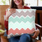 Avalon Minty Drops Throw Pillow By Monika Strigel