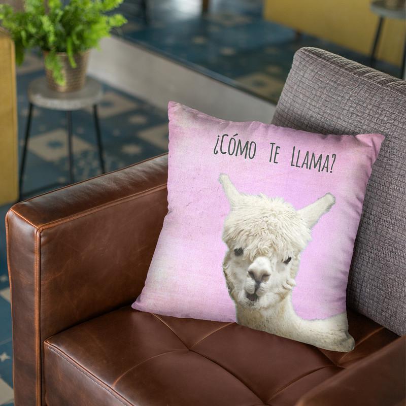 Como Te Llama Pink Throw Pillow By Monika Strigel