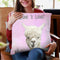 Como Te Llama Pink Throw Pillow By Monika Strigel