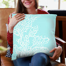 Coralreef Mint Throw Pillow By Monika Strigel