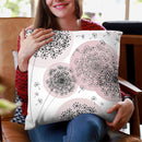 Dandy Wishes Iiabby Pink Throw Pillow By Monika Strigel