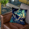 Dramaqueen Gold Indigo Throw Pillow By Monika Strigel