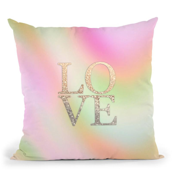 Dreamland Love Gold Throw Pillow By Monika Strigel