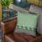 Elephants And Stripes Winter Green Throw Pillow By Monika Strigel