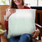 Eucalyptus Green Fading Throw Pillow By Monika Strigel