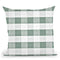 Eucalyptus Green Gingham Throw Pillow By Monika Strigel