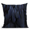 Feathers Dark Blue Throw Pillow By Monika Strigel