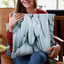 Feathers Pastel Blue Throw Pillow By Monika Strigel