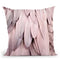 Feathers Rose Pastel Throw Pillow By Monika Strigel