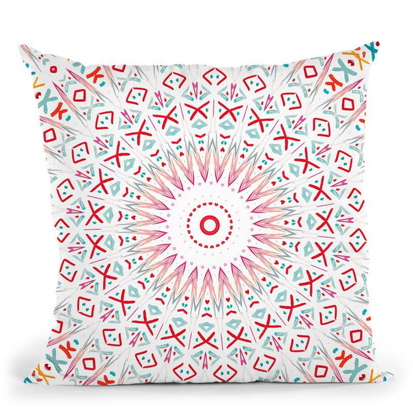 Festival Summer Mandala Throw Pillow By Monika Strigel