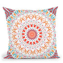 Festival Summer Mandala Sunshine Mandala Throw Pillow By Monika Strigel