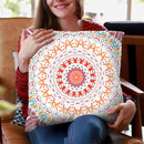 Festival Summer Mandala Sunshine Mandala Throw Pillow By Monika Strigel