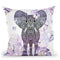 Flowerower Elephant Throw Pillow By Monika Strigel