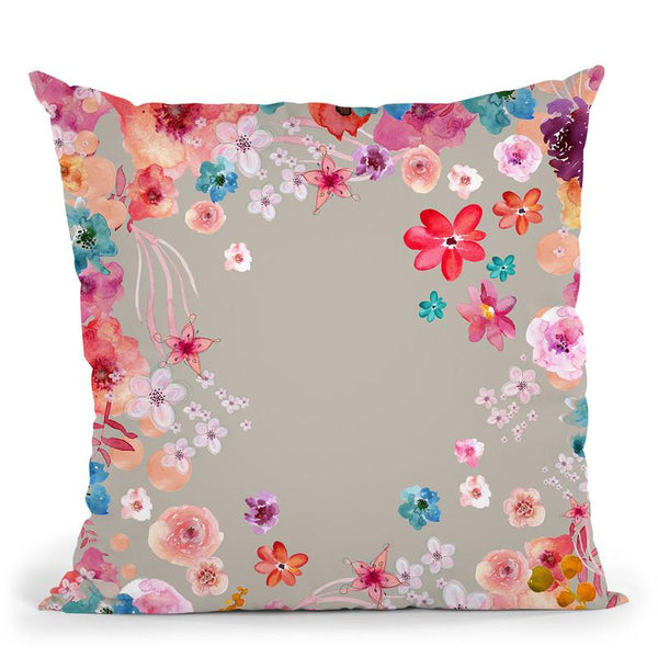 Flower Garden Nude Throw Pillow By Monika Strigel