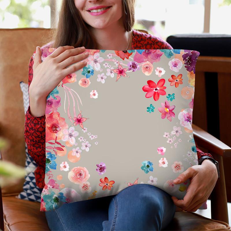 Flower Garden Nude Throw Pillow By Monika Strigel