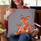 Fox Family Throw Pillow By Monika Strigel