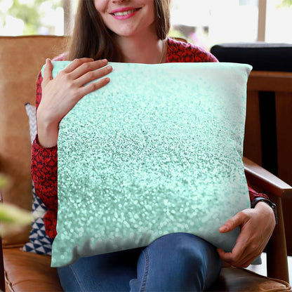 Gatsby Frosty Mint Throw Pillow By Monika Strigel