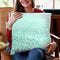 Gatsby Frosty Mint Throw Pillow By Monika Strigel
