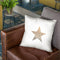 Gatsby Gold Star Throw Pillow By Monika Strigel