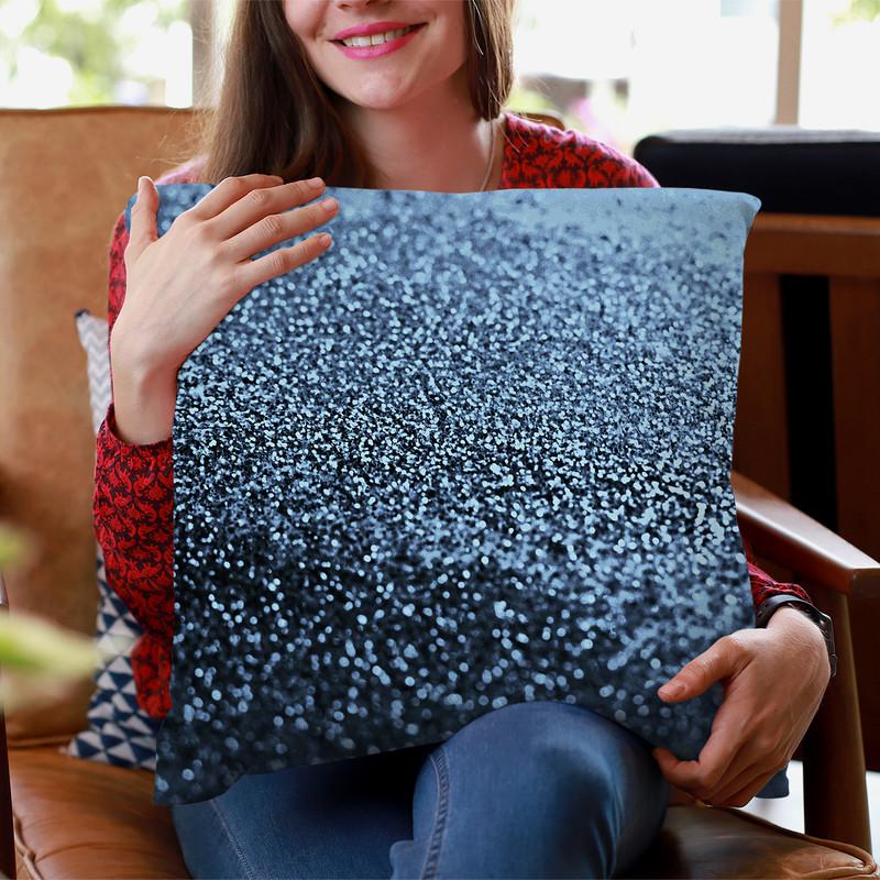 Gatsby Night Blue Throw Pillow By Monika Strigel