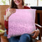Gatsby Strawberry Pink Throw Pillow By Monika Strigel