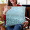 Gatsby Winter Blue Throw Pillow By Monika Strigel