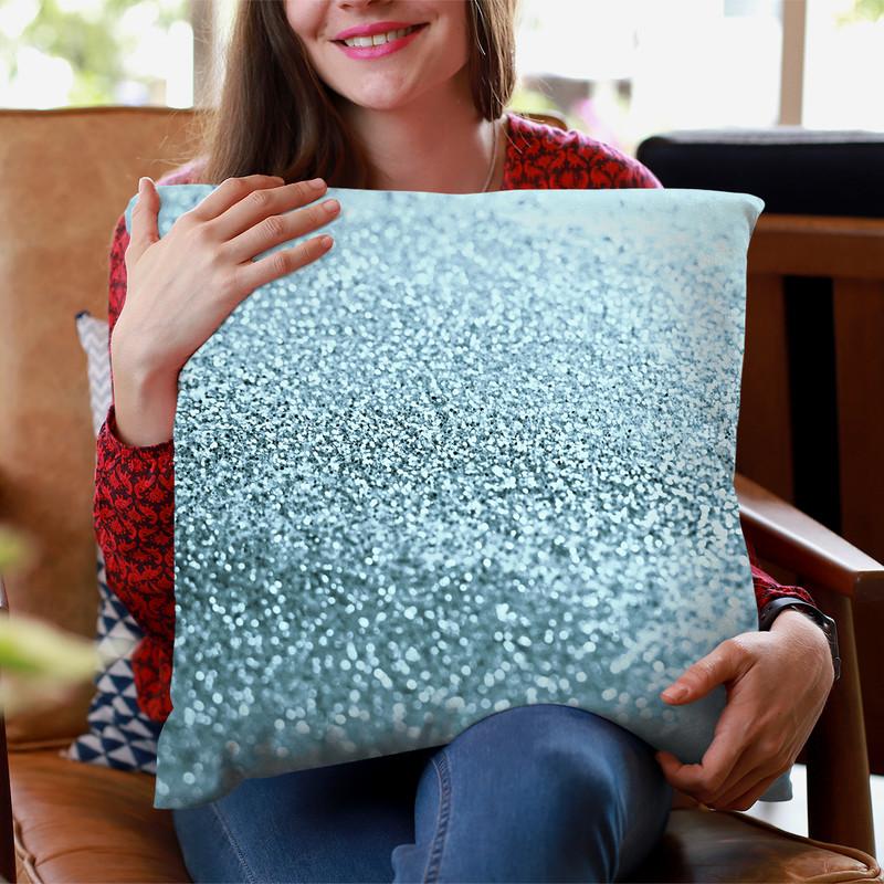 Gatsby Winter Blue Throw Pillow By Monika Strigel