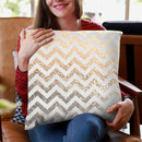 Gold And Silver Throw Pillow By Monika Strigel