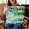 Happy Mermaid Green And Mint Throw Pillow By Monika Strigel