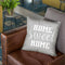 Home Sweet Home Light Grey Throw Pillow By Monika Strigel