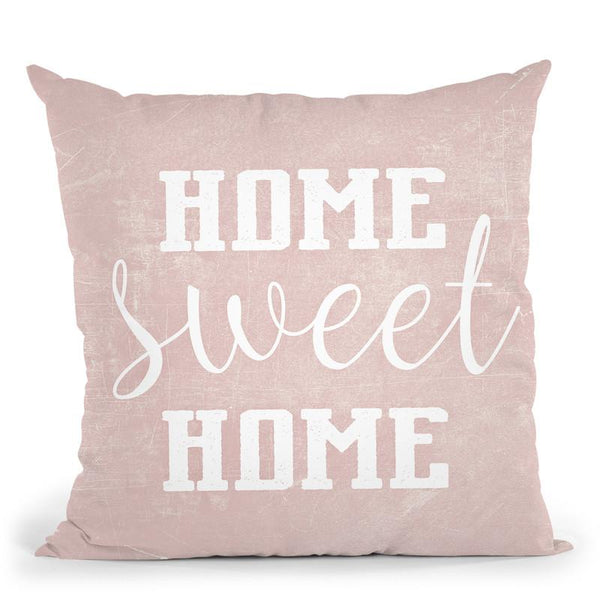 Home Sweet Home Scandi Rose Throw Pillow By Monika Strigel