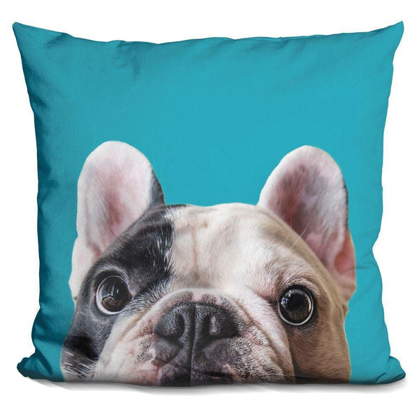 Manny The Frenchie Throw Pillow