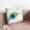 Peacock Feather I Throw Pillow By Miranda Thomas