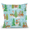 Lovely Llamas Christmas Step 07 Throw Pillow By Mary Urban