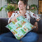 Lovely Llamas Christmas Step 07 Throw Pillow By Mary Urban