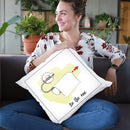 Home Improvement Iv With Color Script Throw Pillow By Carrie Schmitt