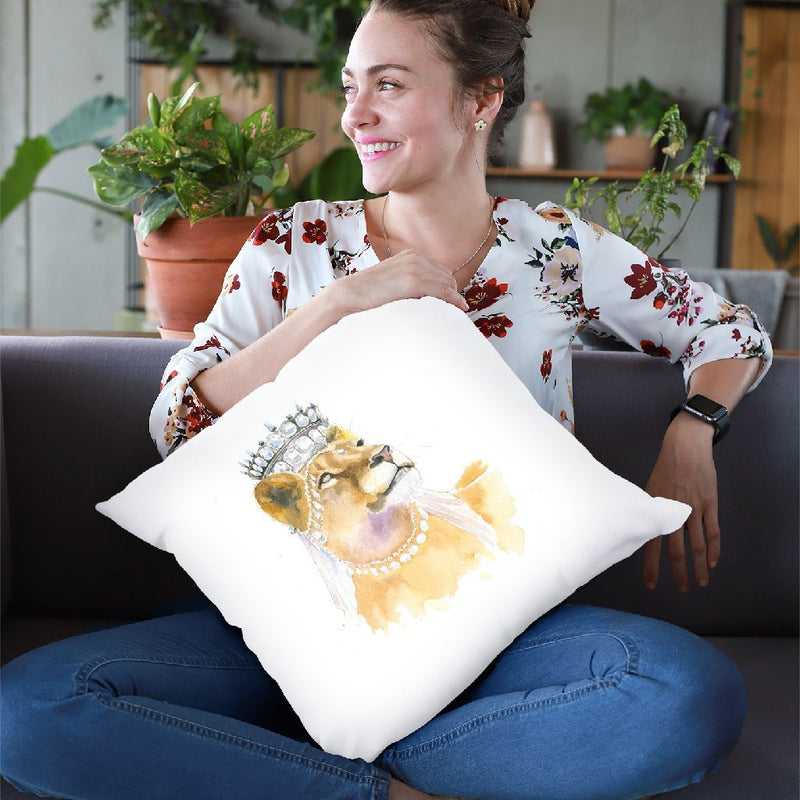 Jungle Royalty Ii Throw Pillow By Carrie Schmitt