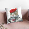 Cattitude Iii Throw Pillow By Carrie Schmitt