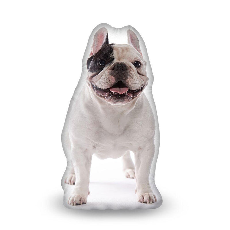 Manny The Frenchie Standing Manny Aped Throw Pillow