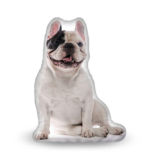 Manny The Frenchie Sitting Manny Aped Throw Pillow