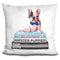 Manny The Frenchie Amanda Greenwood Throw Pillow