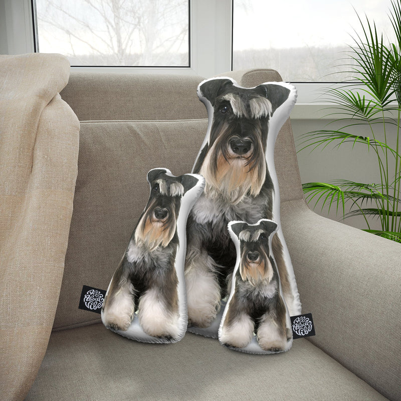 Personalized Miniature Schnauzer Pillow