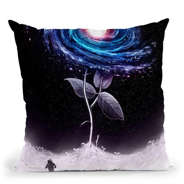 My Little Flower Throw Pillow By Nicebleed