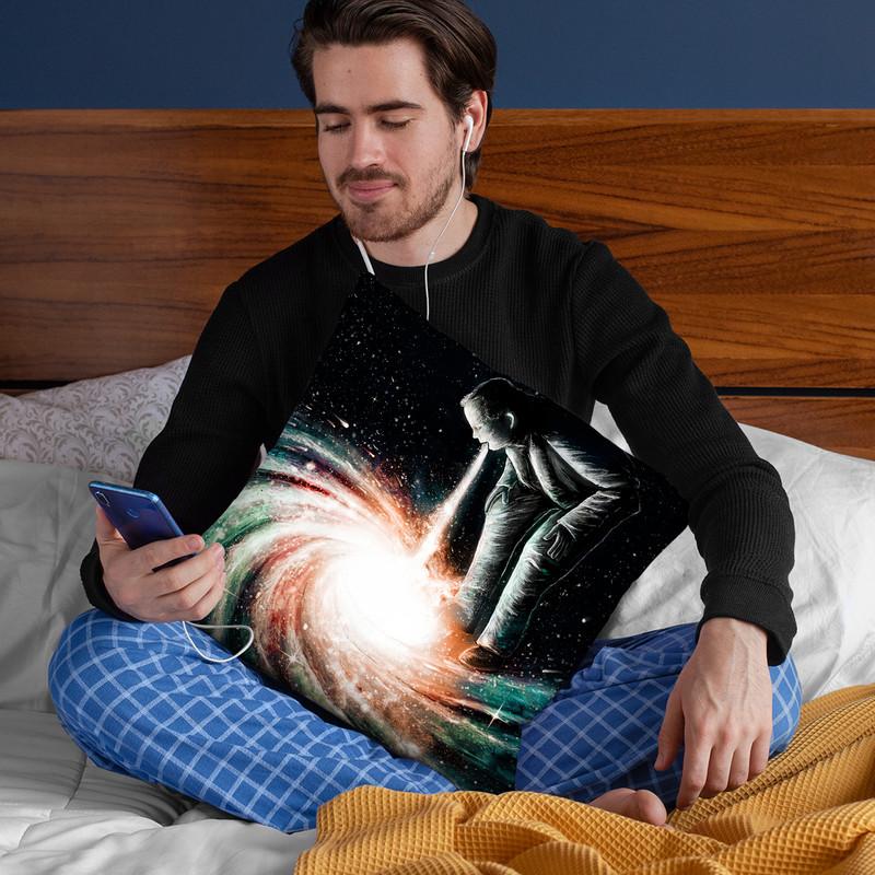 Cosmic Vomit Throw Pillow By Nicebleed
